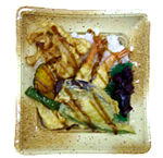 京野菜と海老の天丼