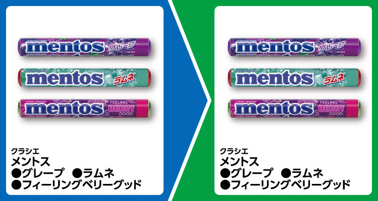 メントス各種を1個買うと、同じ商品が1個無料。~11/24。