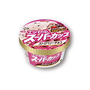 明治 エッセル スーパーカップ ストロベリーチョコを1個買うと、ブルガリア フローズンヨーグルトデザートの対象商品が1個無料。