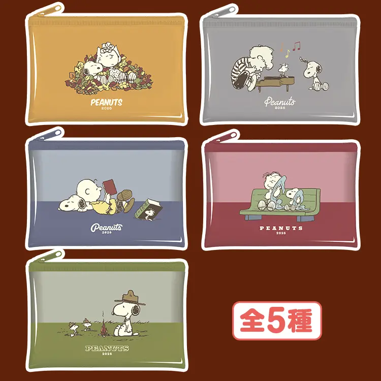 フラットポーチ(全5種)イメージ画像