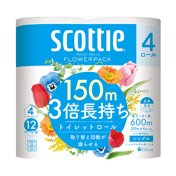 スコッティ 3倍シングル4ロール