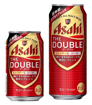 華やかな香りと豊かなコクが特徴の全く新しいビール アサヒ ザ ダブル 国内外のファミリーマート店舗約2万店限定発売 日本初 2種類の麦芽100 ビールを贅沢にブレンド ファミリーマート