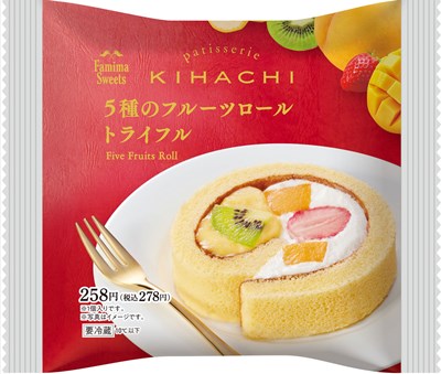 Patisserie Kihachi監修のスイーツが再登場 春の訪れを告げる 彩り鮮やかなロールケーキ 5種のフルーツロール トライフル を発売 ファミリーマート ニュースリリース