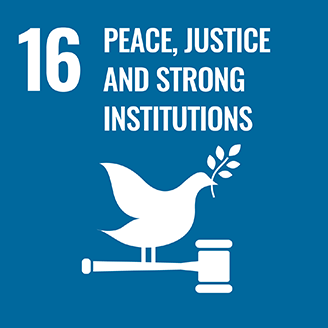 16. PEACE, JUSTICE AND STRONG INSTITUTIONS