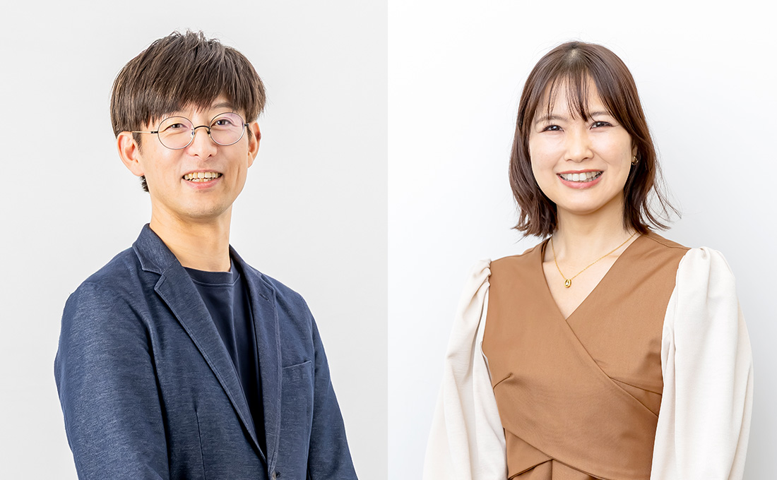 笑顔の近藤さんと石川さんの写真
