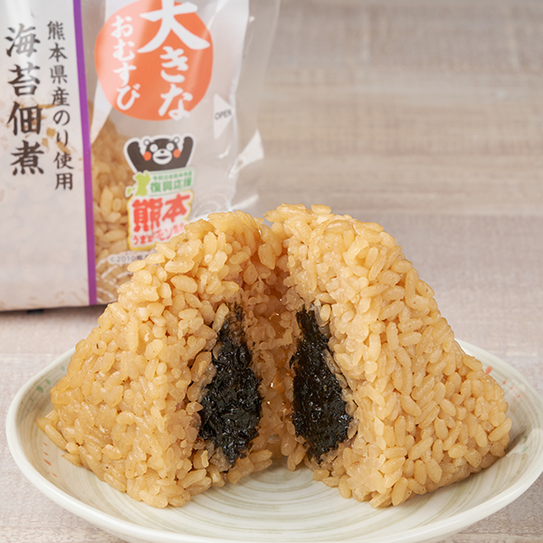 大きなおむすび　海苔佃煮