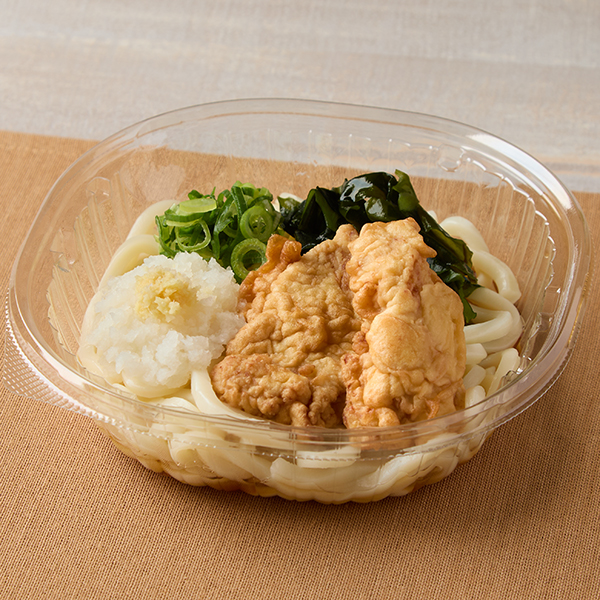 国産鶏むね肉使用　冷し鶏天おろしうどん