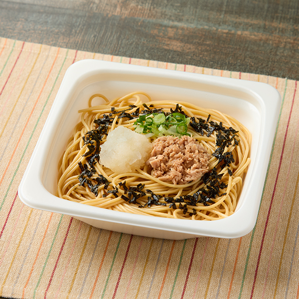 ベーコンときのこの醤油スパゲティ