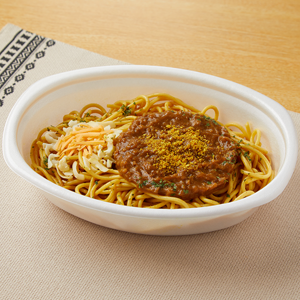特盛　太麺！チーズのせカレースパゲティ