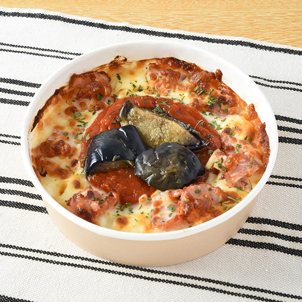 ごろっとなすとトマトソースのグラタン