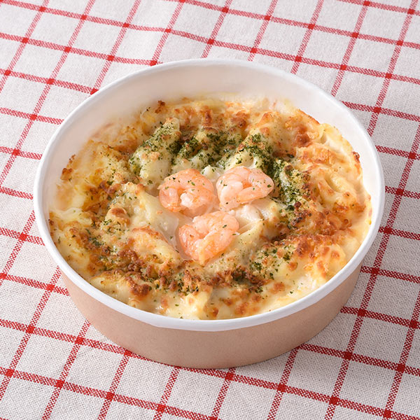 なめらかクリーミーソースの海老グラタン