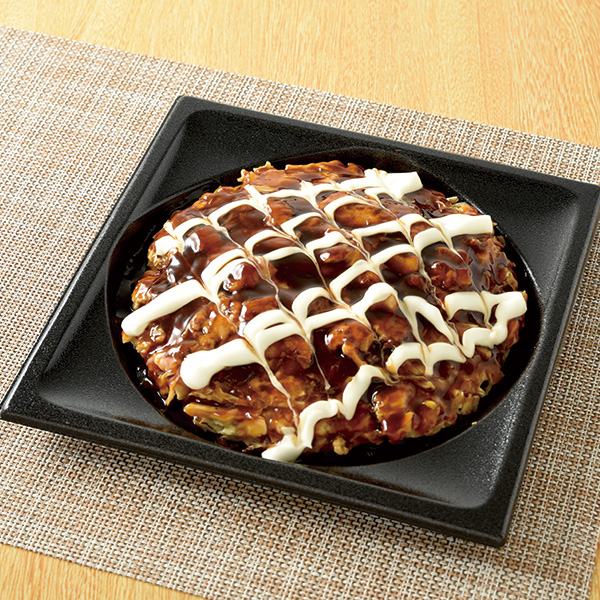 増量　鉄板手焼きの角切豚肉お好み焼