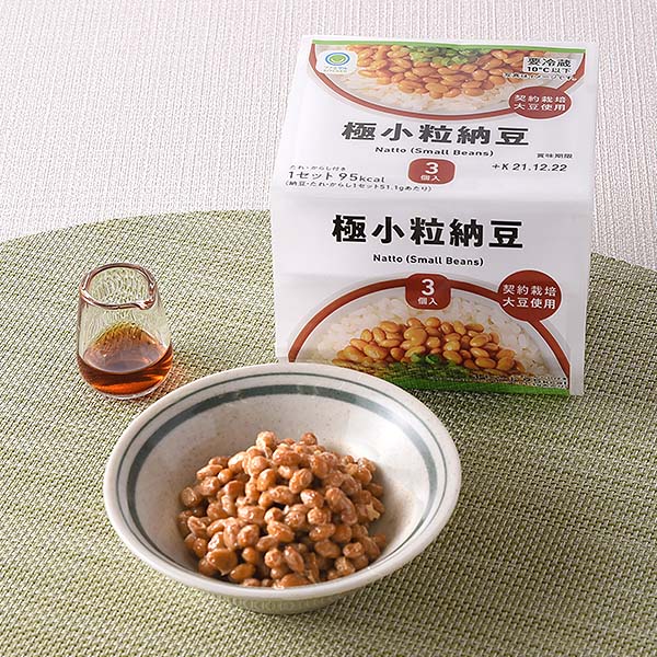契約栽培大豆使用 極小粒納豆 3個入 ｜商品情報｜ファミリーマート