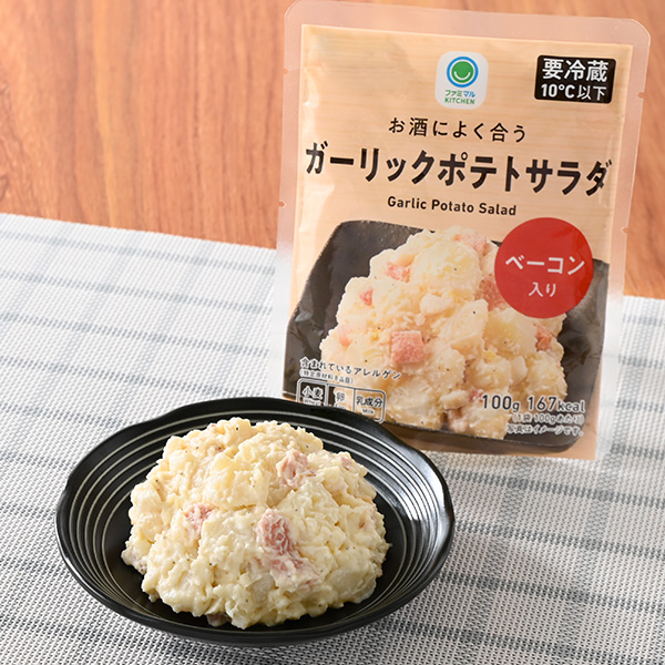 お酒によく合うガーリックポテトサラダ