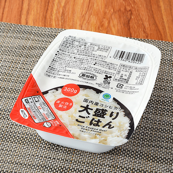 国内産コシヒカリ　大盛りごはん　300G