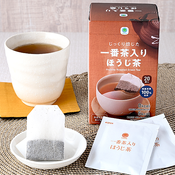 じっくり焙じた一番茶入りほうじ茶