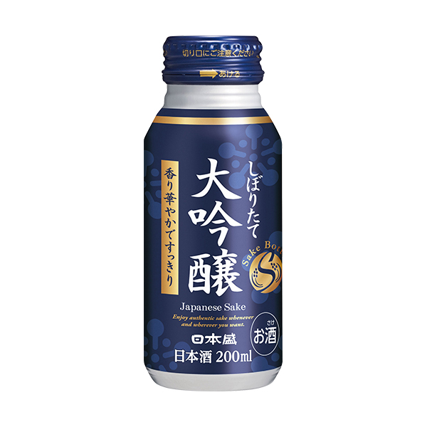 日本盛　サケボトル　しぼりたて　大吟醸　200ml