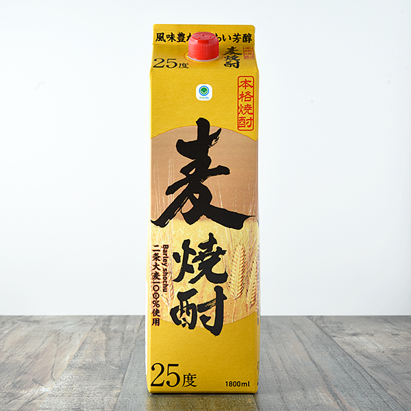 麦焼酎25°パック　1800ml