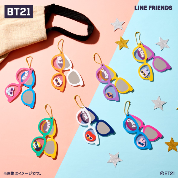 BT21 スライドミラーキーホルダー