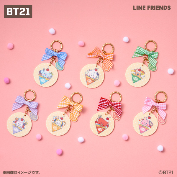 BT21 リボン付きアクリルキーホルダー