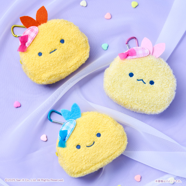 すみっコぐらし　おかおポーチ　全3種