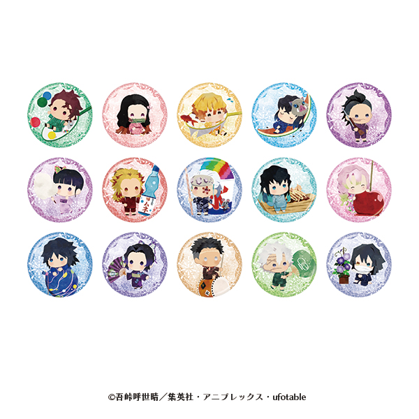 アニメ「鬼滅の刃」　ゆらふわシリーズ サマーver. ランダムホログラム缶バッジ