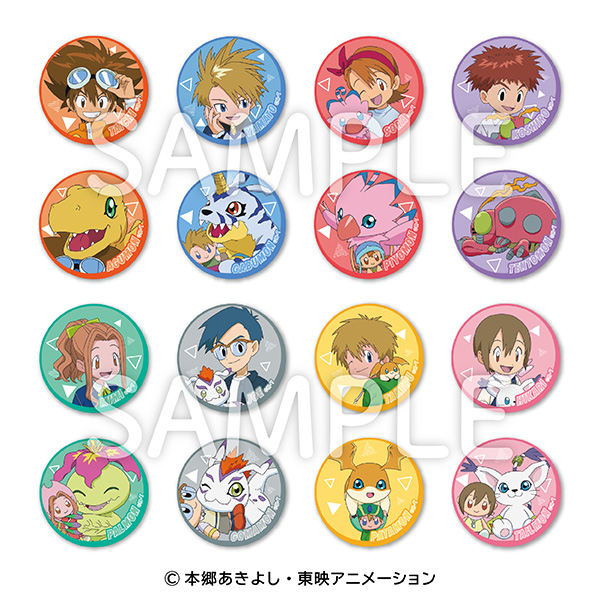 デジモンアドベンチャー トレーディング缶バッジ ぬいぐるみテーマver.