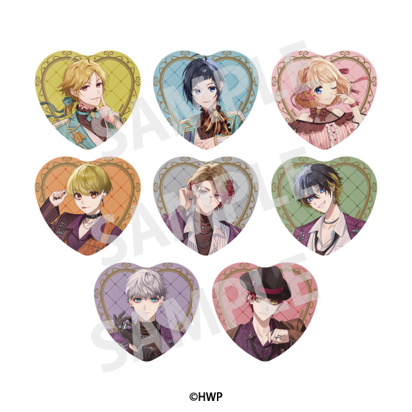 HoneyWorks　トレーディングハート型缶バッジ