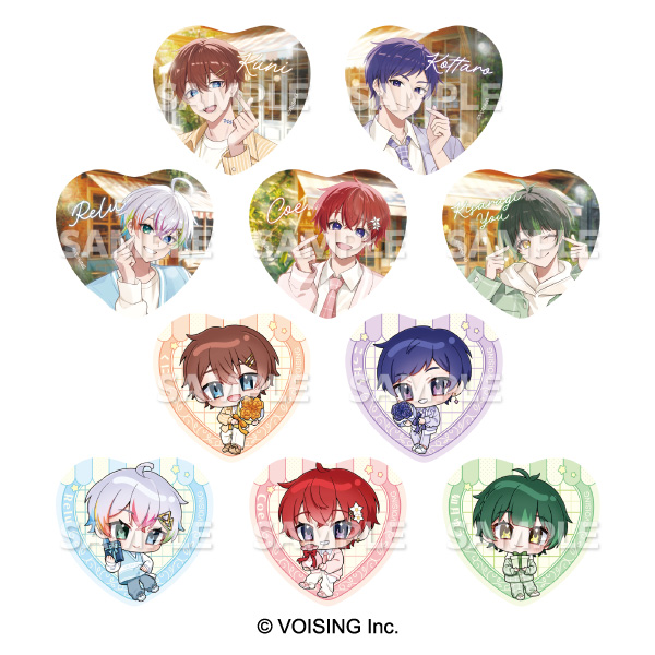 すたぽら トレーディングハート型缶バッジ Part.2