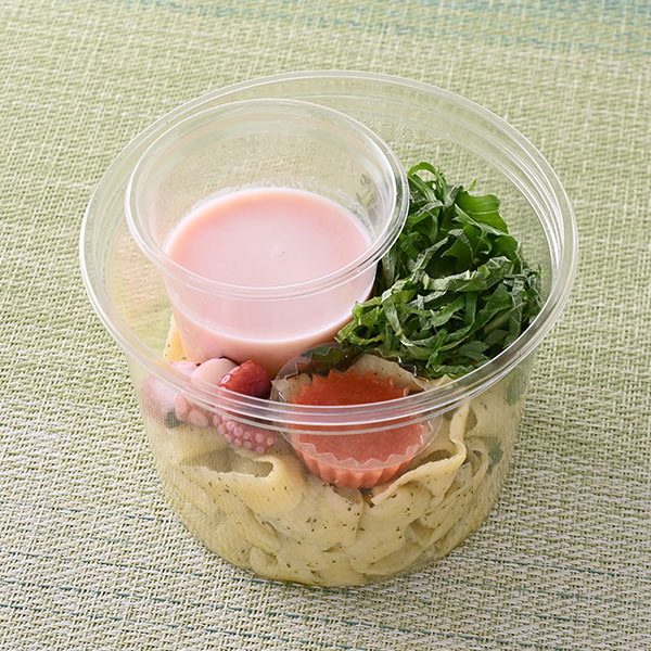 【東京都の一部・神奈川県の一部】冷製 真だこと青じそオイルの生パスタ明太クリーム