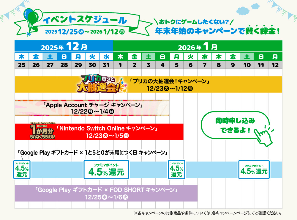 イベントスケジュール