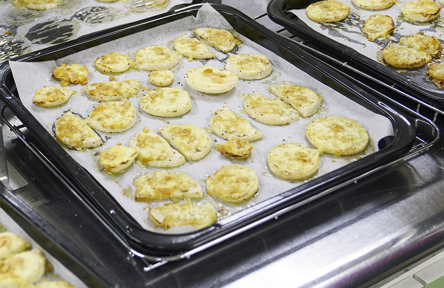 完成したかぶのチーズ焼き