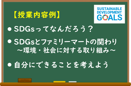 ファミリーマートの出前授業 企業訪問 ファミマ学園 サステナビリティ ファミリーマート
