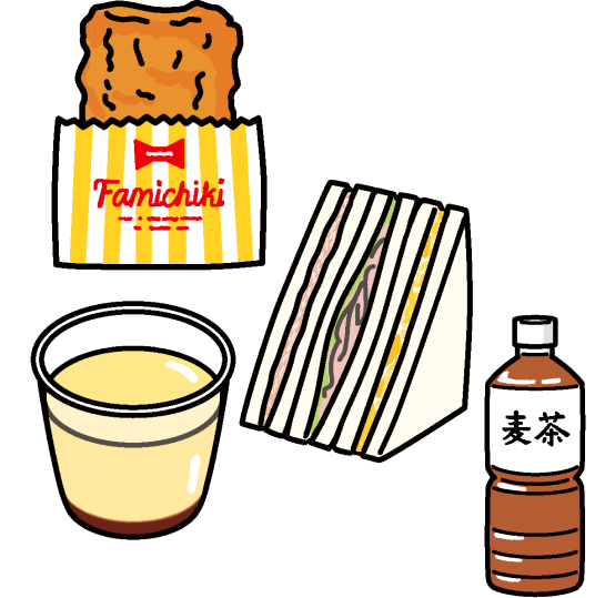 パンセットのイラスト
