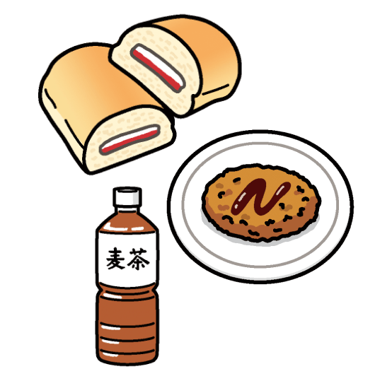 ちょい食べセットのイラスト