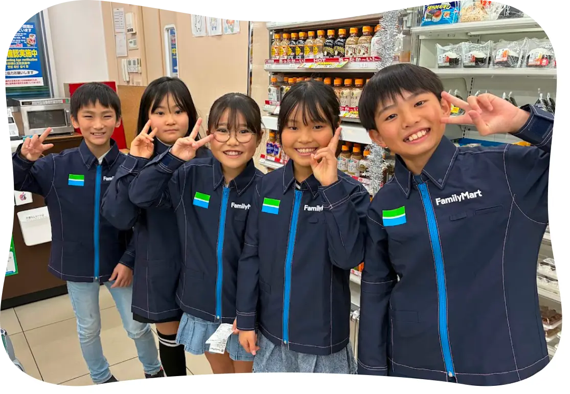 こども店長に参加したこどもたち