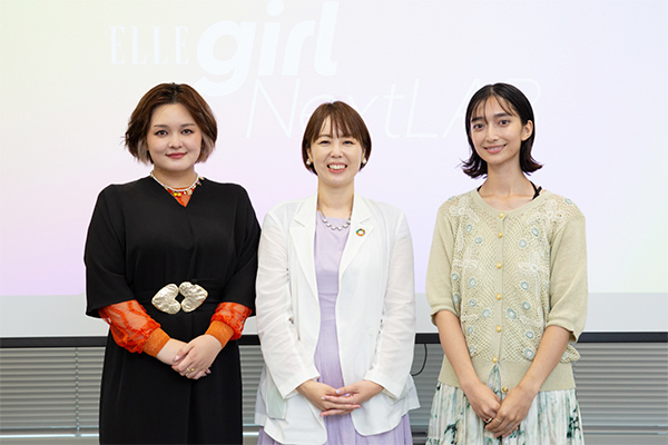 臨床心理士のみたらし加奈さん（左）は、メディアやSNSを通してメンタルヘルスや性被害の正しい認知を広める活動もしています。司会を務めたモデルの高瀬真奈さん（右）
