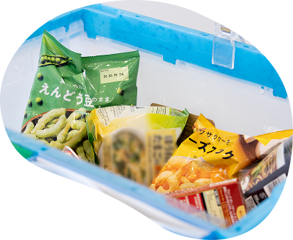 寄付された食品