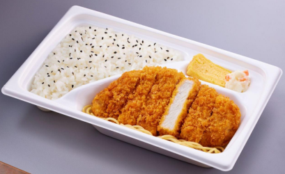 軽量化し白色容器に変更したチルド弁当