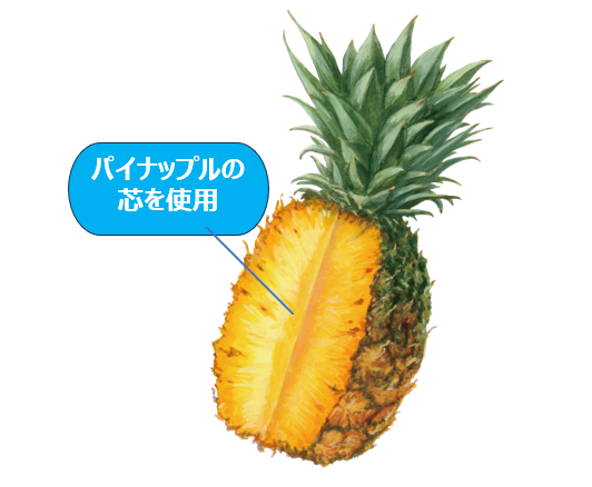 パイナップルの芯のイメージ画像