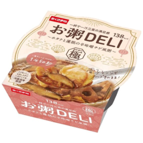 「お粥DELI ホタテと蓮根の辛味噌チゲ風」240gのイメージ画像