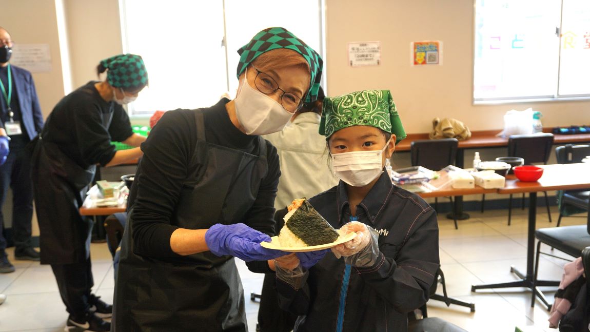 親子おむすび教室の様子